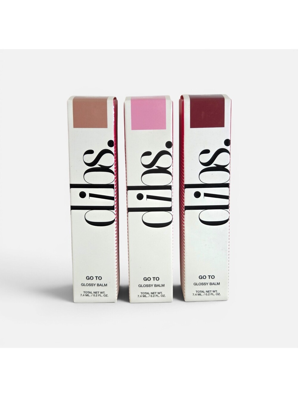 Dibs Glossy Lip Balm Bundle of 3 - Full Size NIB